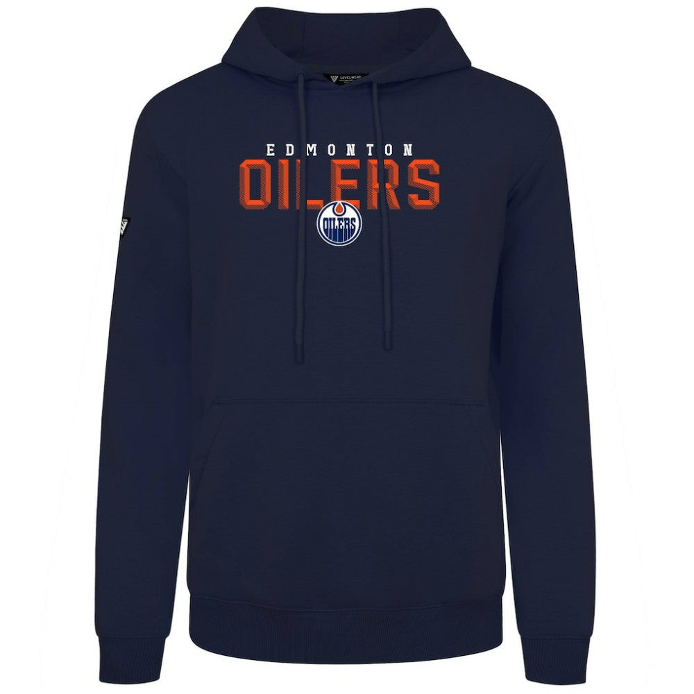 Edmonton Oilers Levelwear Podium Carve Pullover Hoodie - Navy | US 203146372