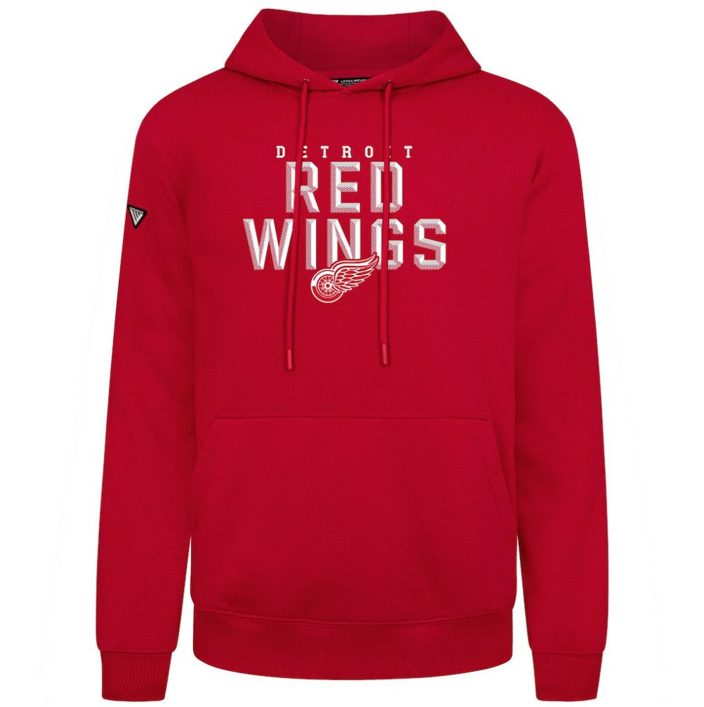 Detroit Red Wings Levelwear Podium Carve Pullover Hoodie - Red | US 203146374