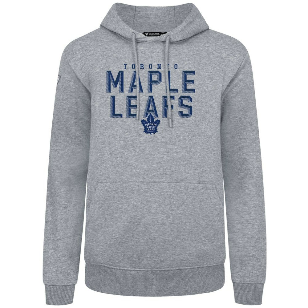 Toronto Maple Leafs Levelwear Podium Carve Pullover Hoodie - Gray | US 203146376