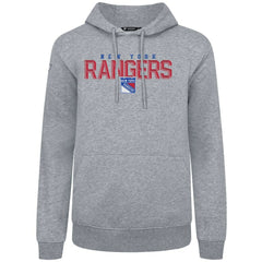 New York Rangers Levelwear Podium Carve Pullover Hoodie - Gray | US 203146381
