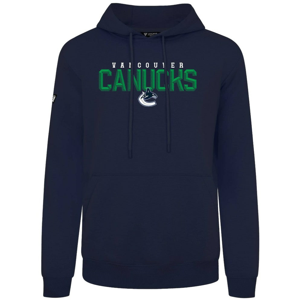 Vancouver Canucks Levelwear Podium Carve Pullover Hoodie - Navy | US 203146382