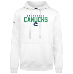 Vancouver Canucks Levelwear Podium Carve Pullover Hoodie - White | US 203146383
