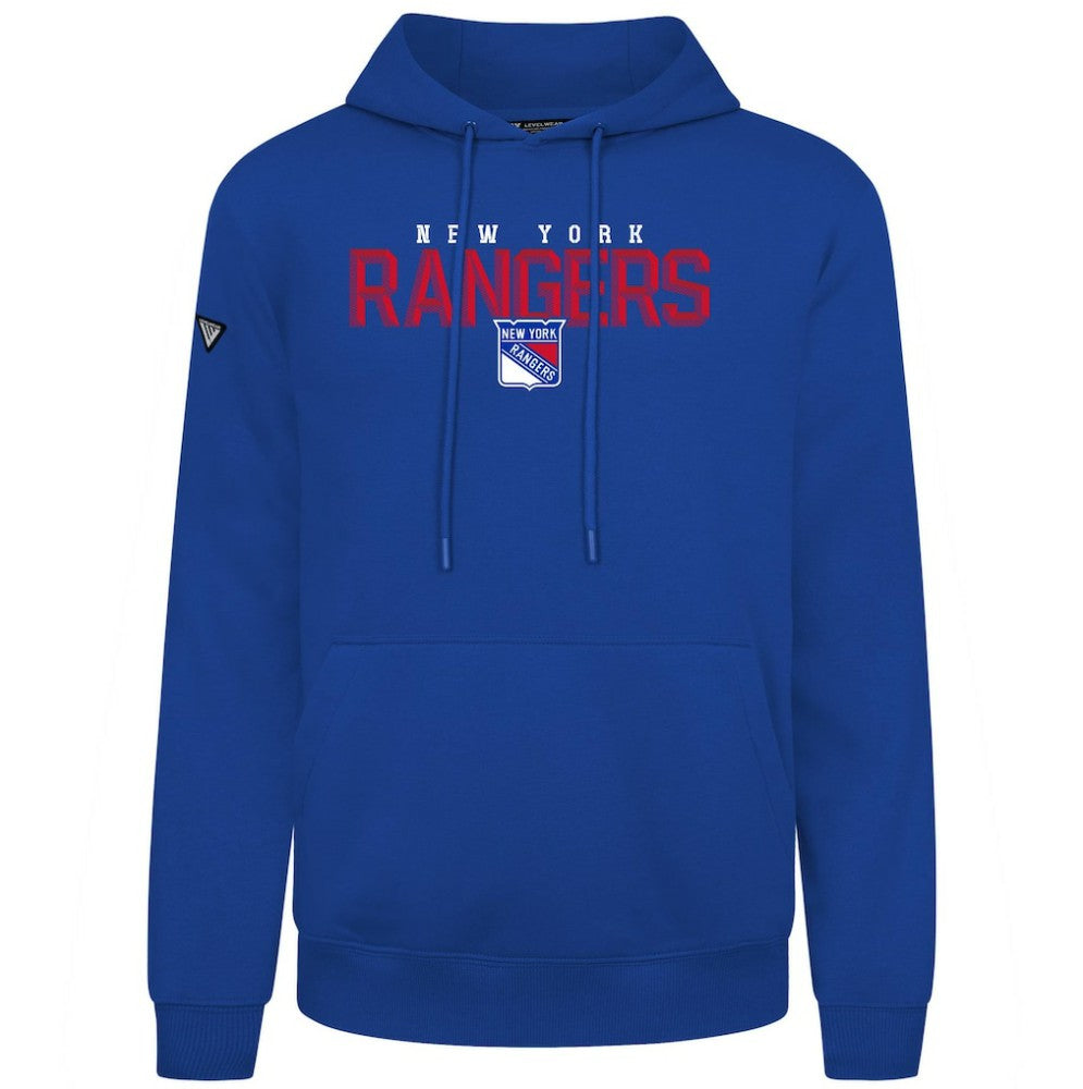 New York Rangers Levelwear Podium Carve Pullover Hoodie - Royal | US 203146384