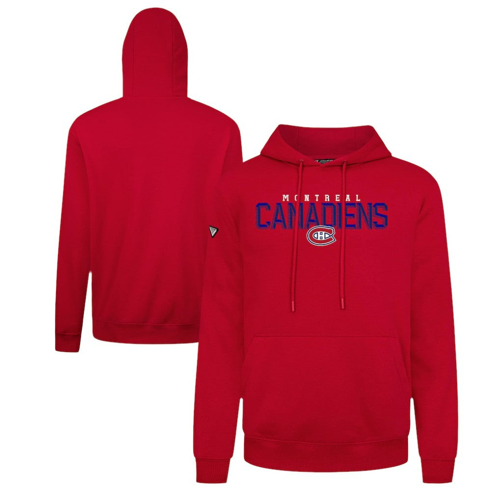 Montreal Canadiens Levelwear Podium Carve Pullover Hoodie - Red | US 203146385
