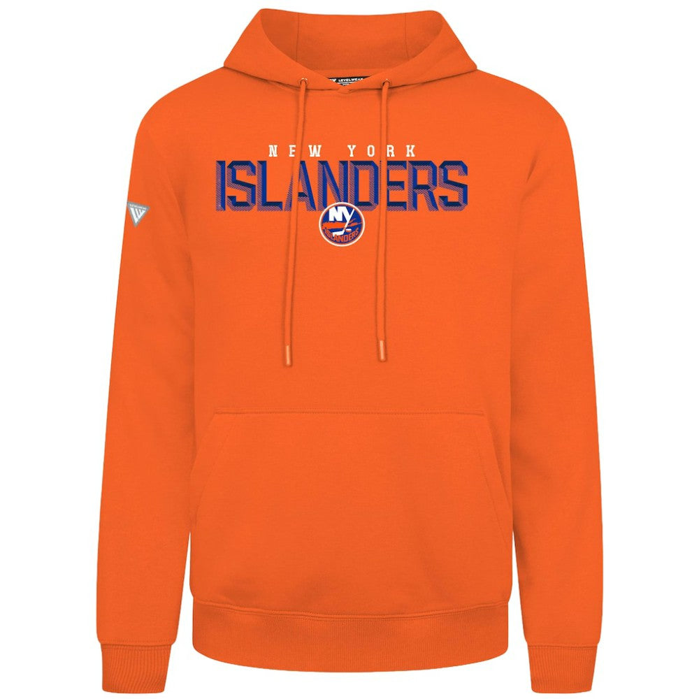 New York Islanders Levelwear Podium Carve Pullover Hoodie - Orange | US 203146387