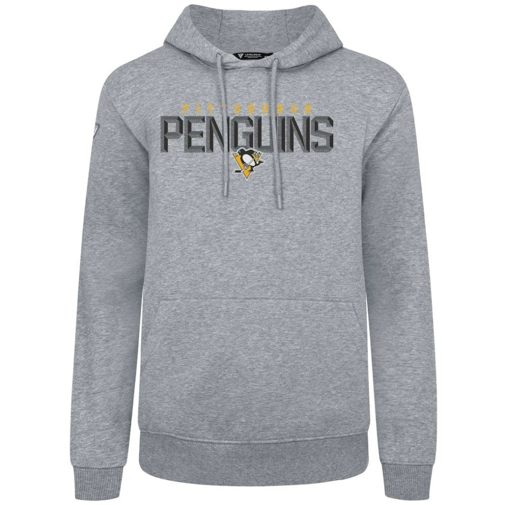 Pittsburgh Penguins Levelwear Podium Carve Pullover Hoodie - Gray | US 203146392