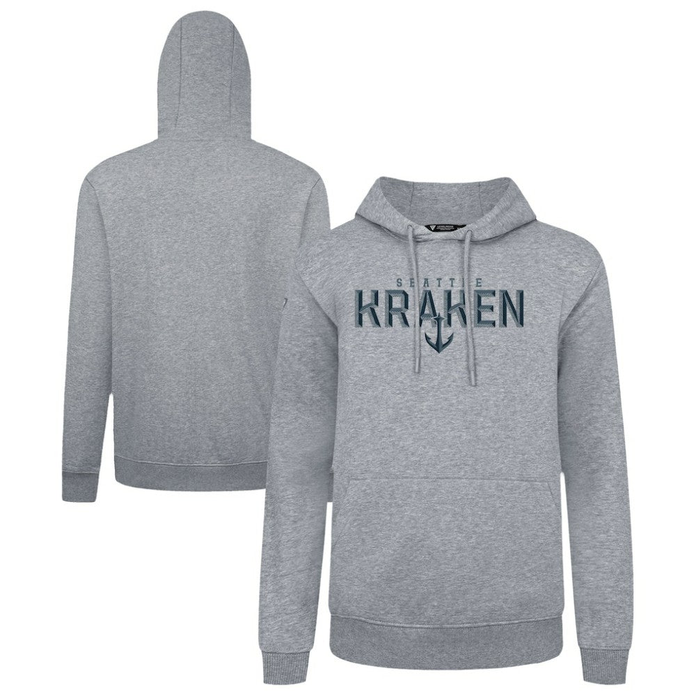 Seattle Kraken Levelwear Podium Carve Pullover Hoodie - Gray | US 203146393