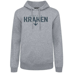 Seattle Kraken Levelwear Podium Carve Pullover Hoodie - Gray | US 203146393