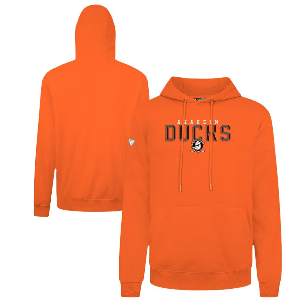 Anaheim Ducks Levelwear Podium Carve Pullover Hoodie - Orange | US 203146397