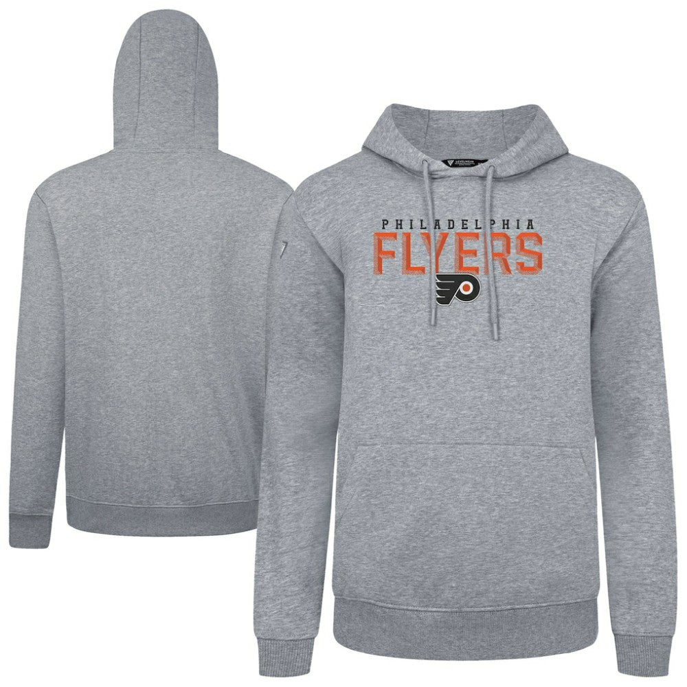 Philadelphia Flyers Levelwear Podium Carve Pullover Hoodie - Gray | US 203146404