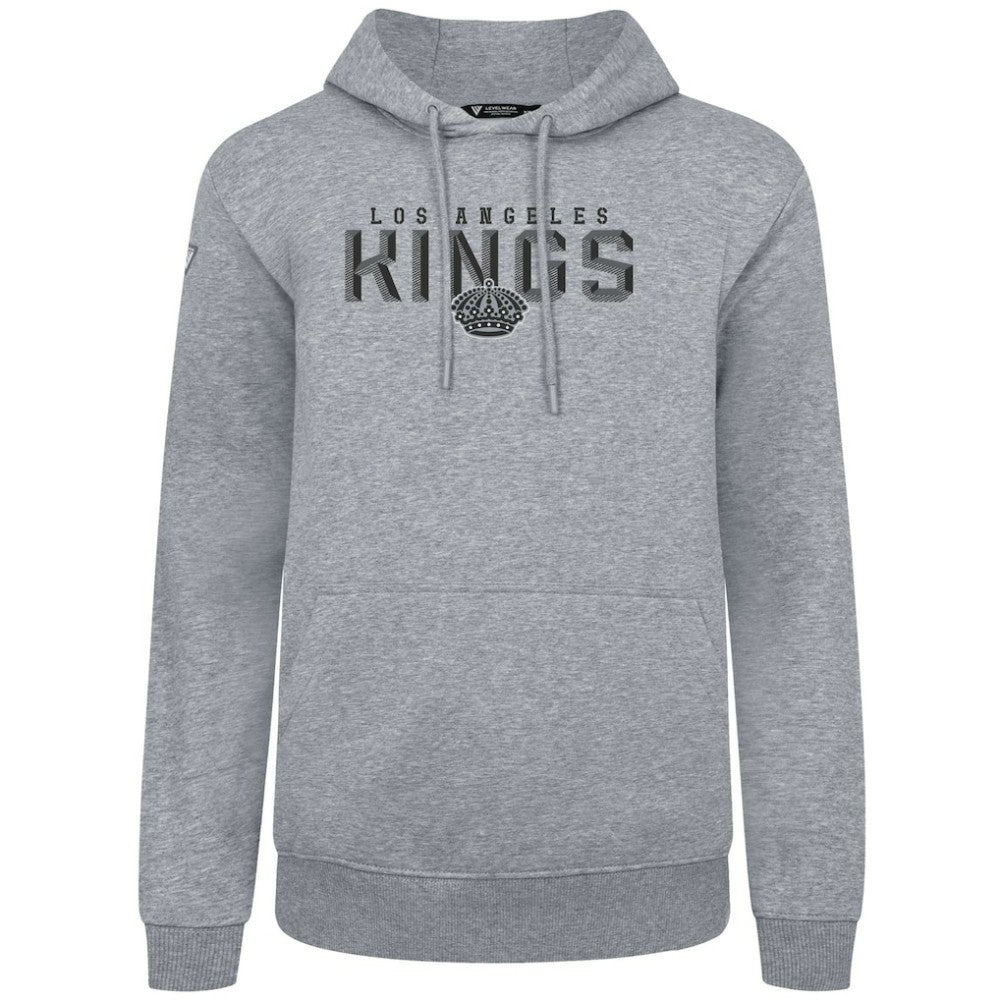 Los Angeles Kings Levelwear Podium Carve Pullover Hoodie - Gray | US 203146405