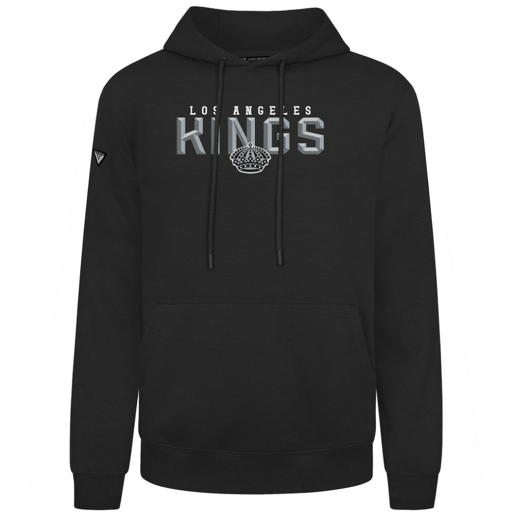 Los Angeles Kings Levelwear Podium Carve Pullover Hoodie - Black | US 203146406