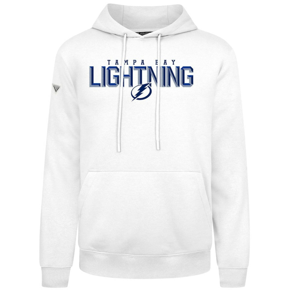 Tampa Bay Lightning Levelwear Podium Carve Pullover Hoodie - White | US 203146410