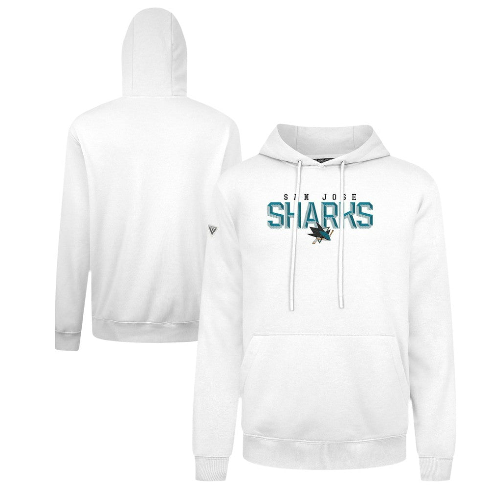 San Jose Sharks Levelwear Podium Carve Pullover Hoodie - White | US 203146411