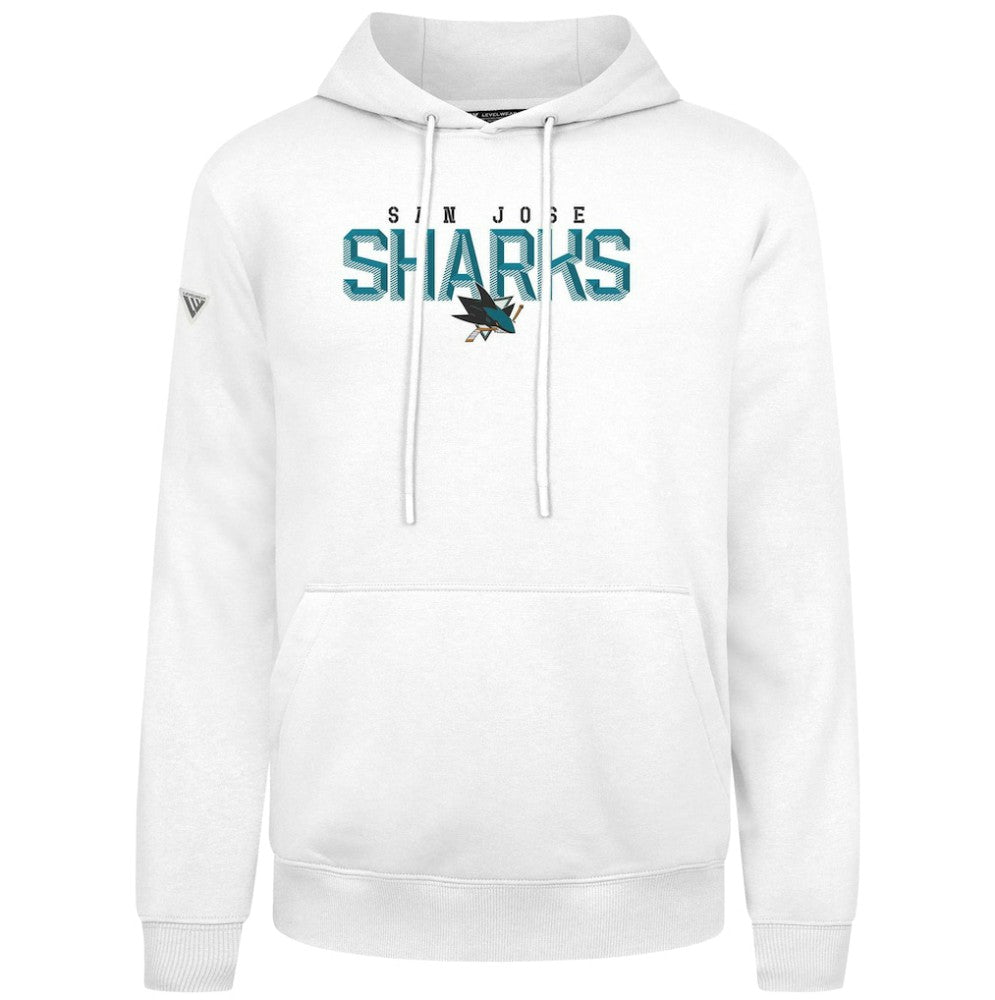 San Jose Sharks Levelwear Podium Carve Pullover Hoodie - White | US 203146411