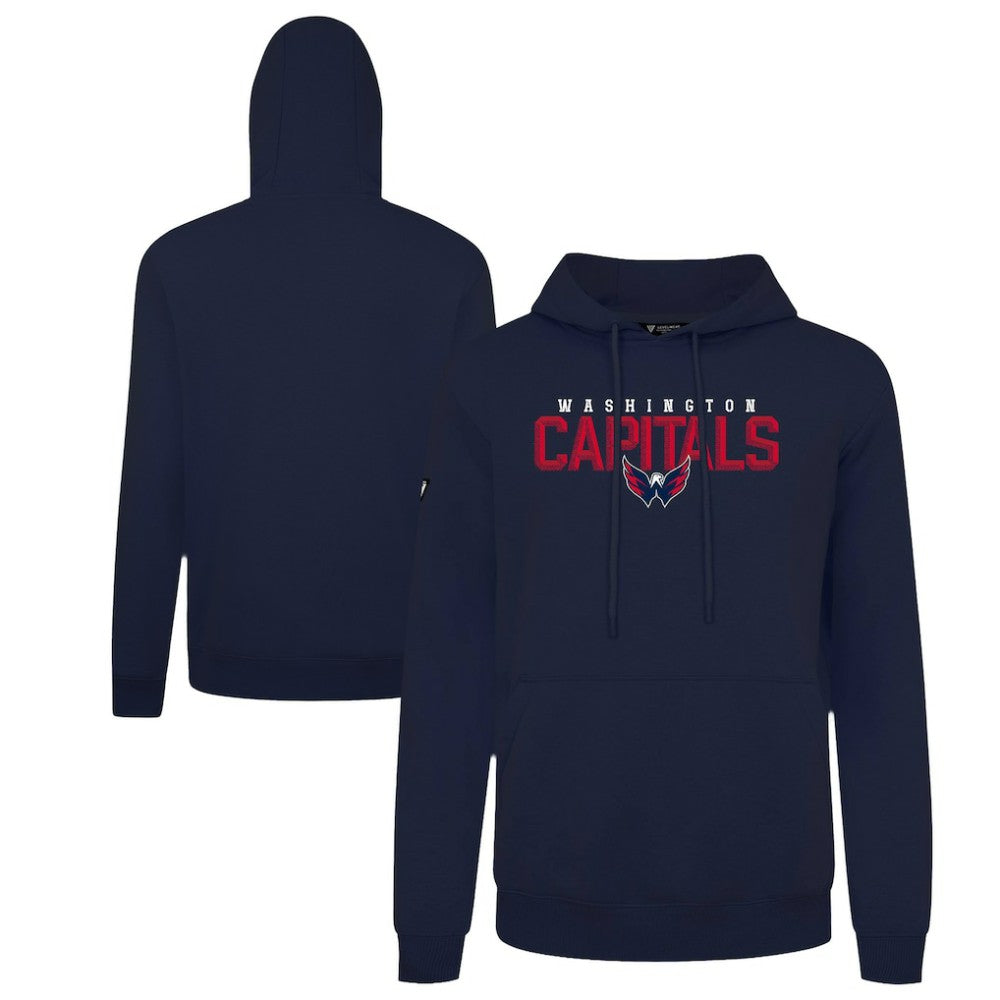 Washington Capitals Levelwear Podium Carve Pullover Hoodie - Navy | US 203146412