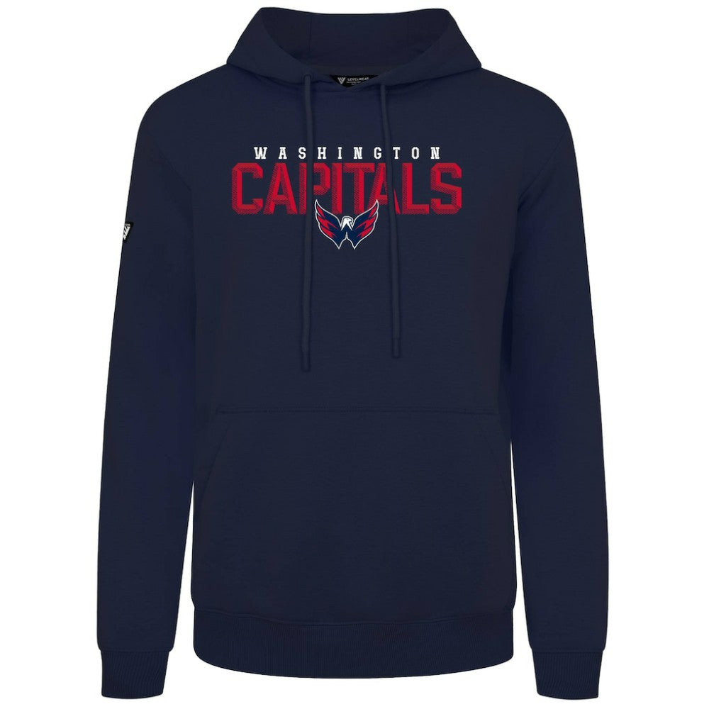 Washington Capitals Levelwear Podium Carve Pullover Hoodie - Navy | US 203146412