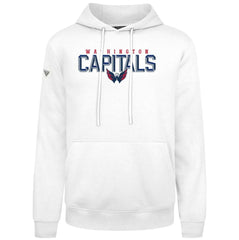 Washington Capitals Levelwear Podium Carve Pullover Hoodie - White | US 203146413