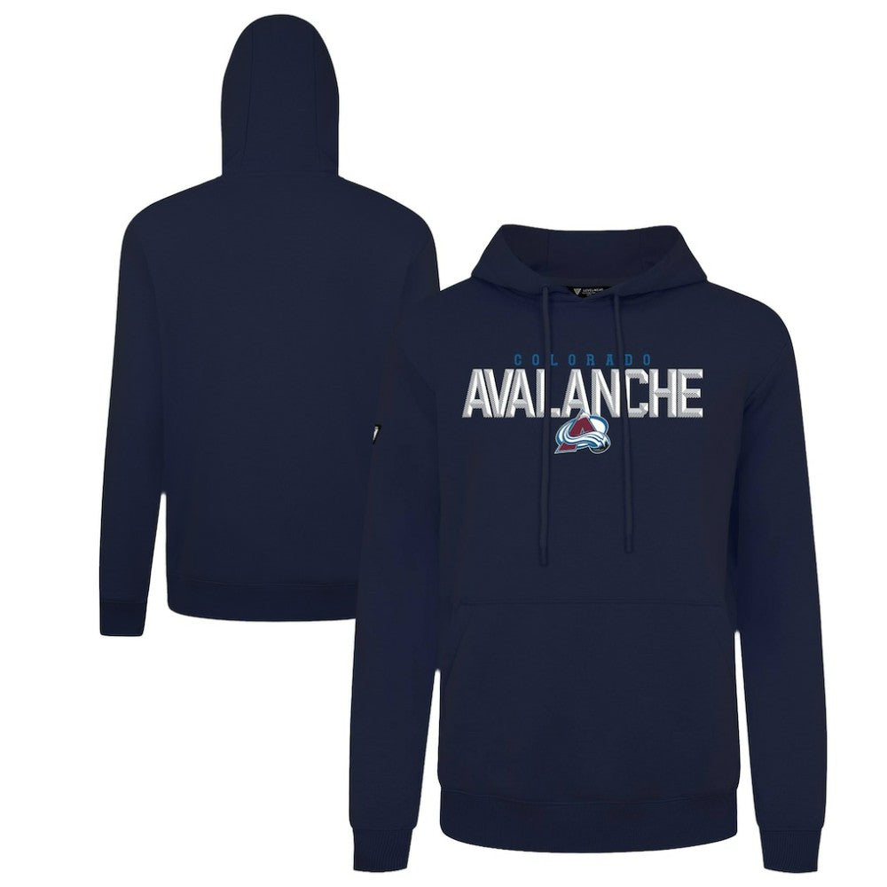 Colorado Avalanche Levelwear Podium Carve Pullover Hoodie - Navy | US 203146416