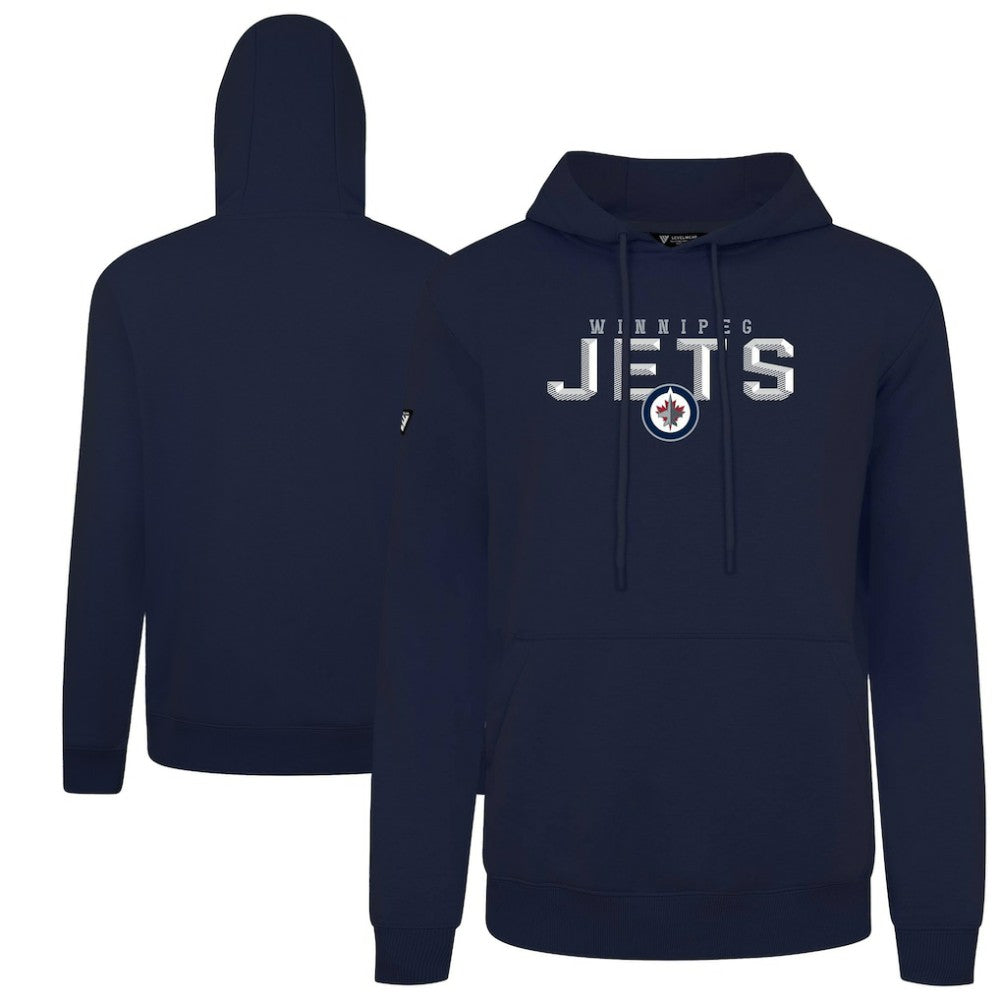 Winnipeg Jets Levelwear Podium Carve Pullover Hoodie - Navy | US 203146417