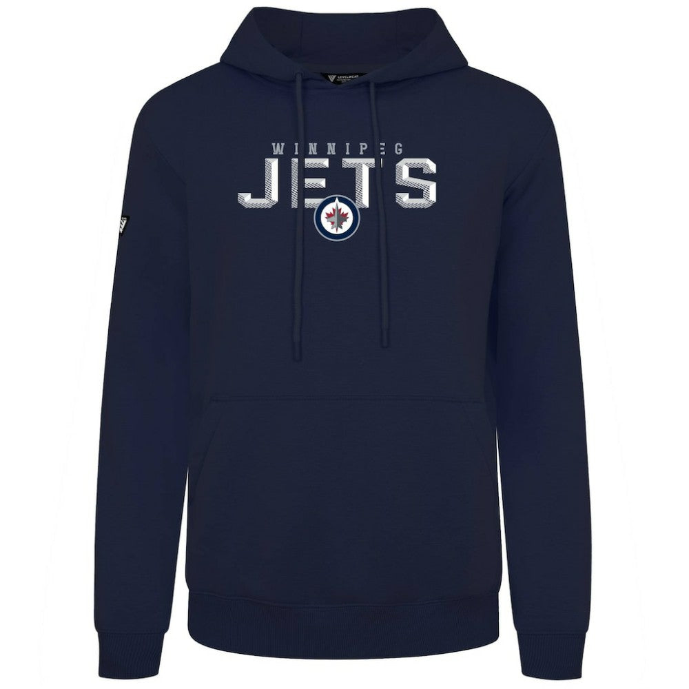 Winnipeg Jets Levelwear Podium Carve Pullover Hoodie - Navy | US 203146417