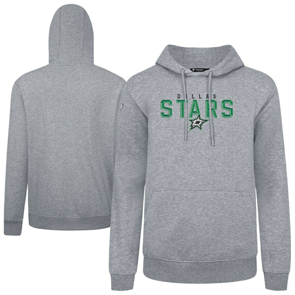 Dallas Stars Levelwear Podium Carve Pullover Hoodie - Gray | US 203146418