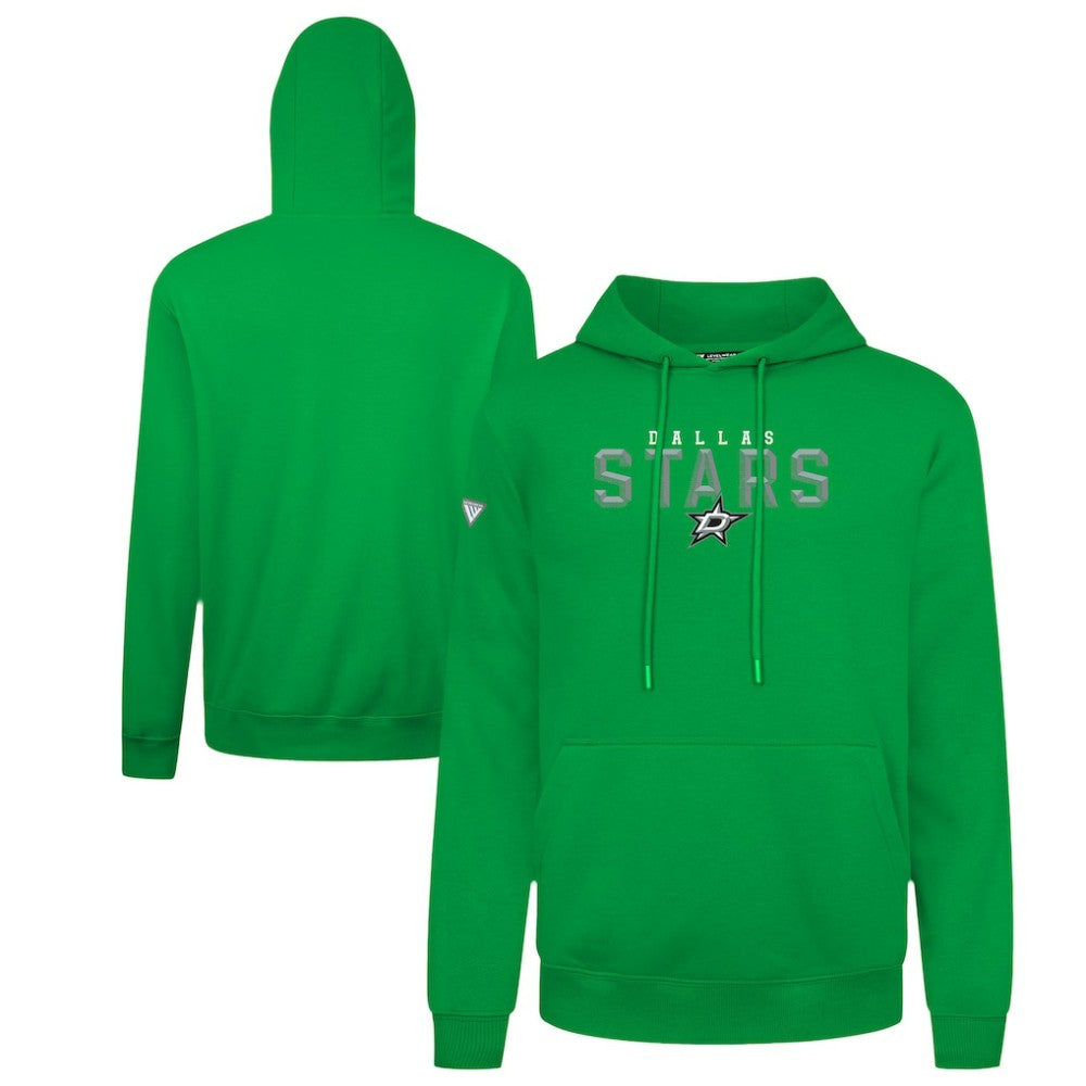Dallas Stars Levelwear Podium Carve Pullover Hoodie - Green | US 203146420