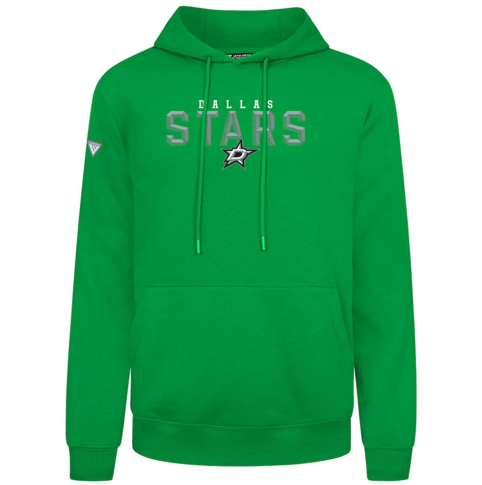Dallas Stars Levelwear Podium Carve Pullover Hoodie - Green | US 203146420