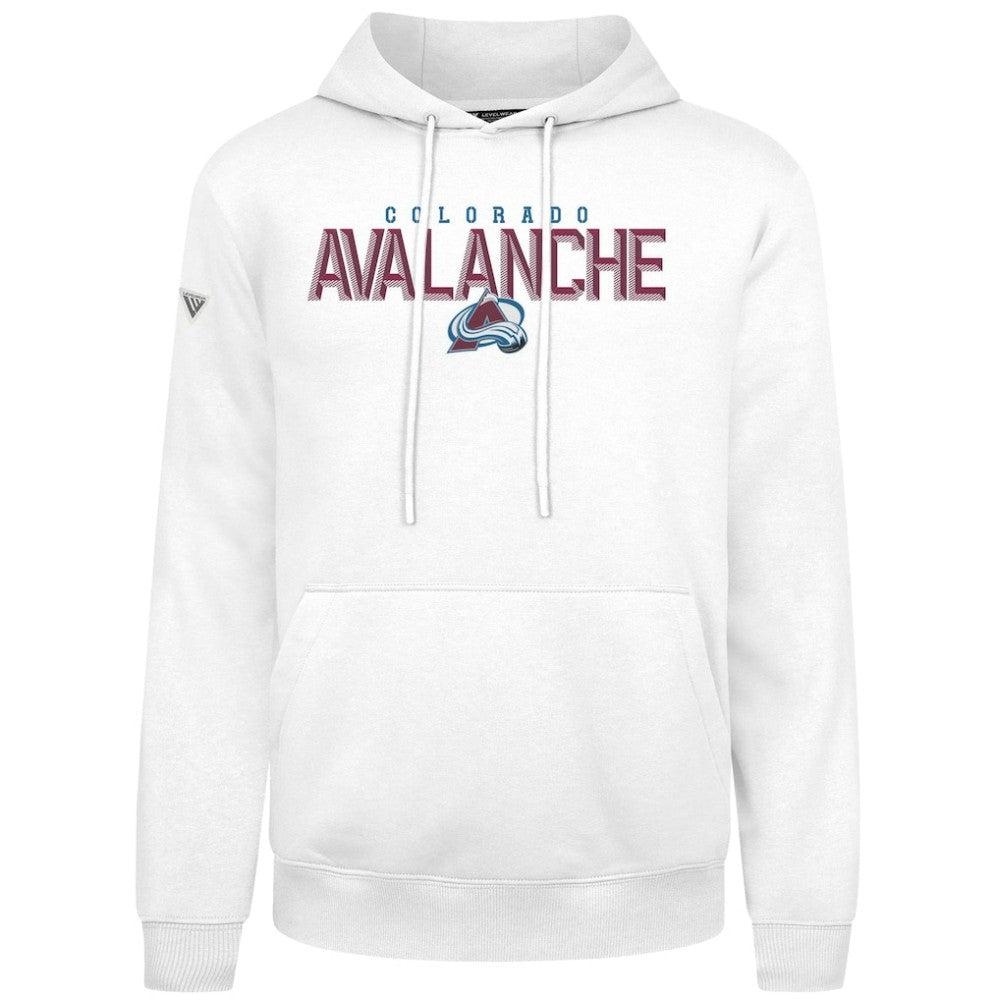 Colorado Avalanche Levelwear Podium Carve Pullover Hoodie - White | US 203146422
