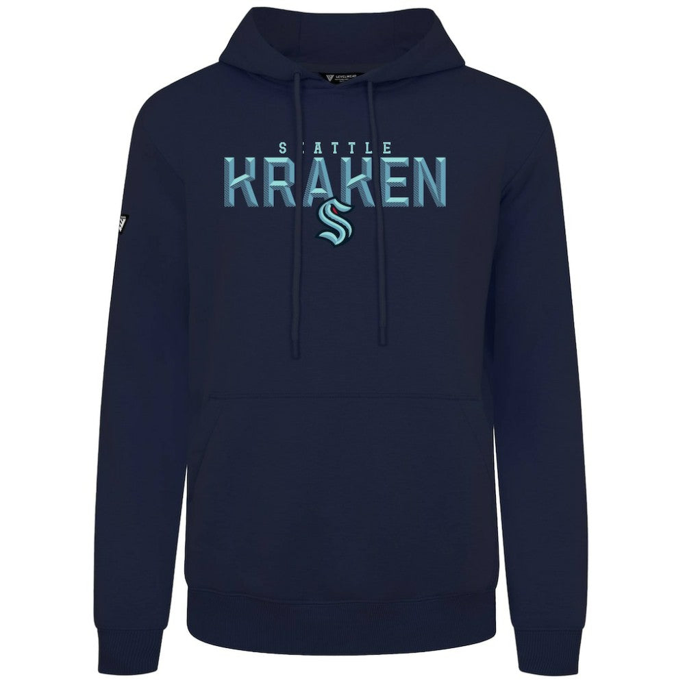 Seattle Kraken Levelwear Podium Carve Pullover Hoodie - Navy | US 203146423