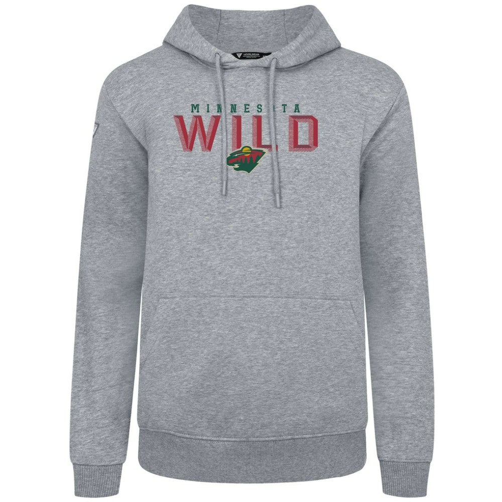 Minnesota Wild Levelwear Podium Carve Pullover Hoodie - Gray | US 203146424