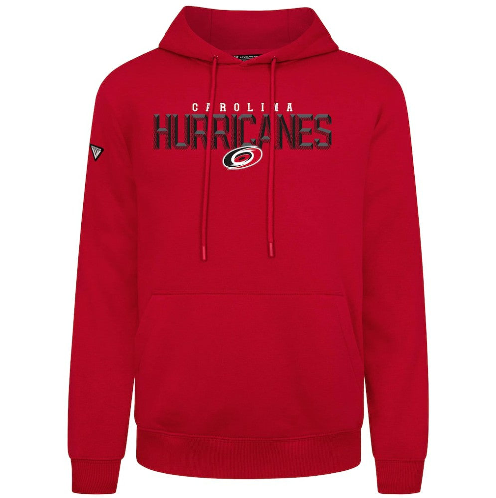 Carolina Hurricanes Levelwear Podium Carve Pullover Hoodie - Red | US 203146425