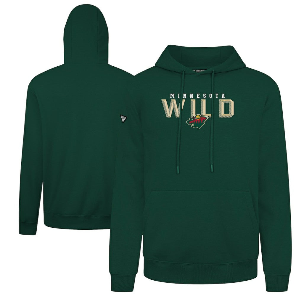 Minnesota Wild Levelwear Podium Carve Pullover Hoodie - Green | US 203146426