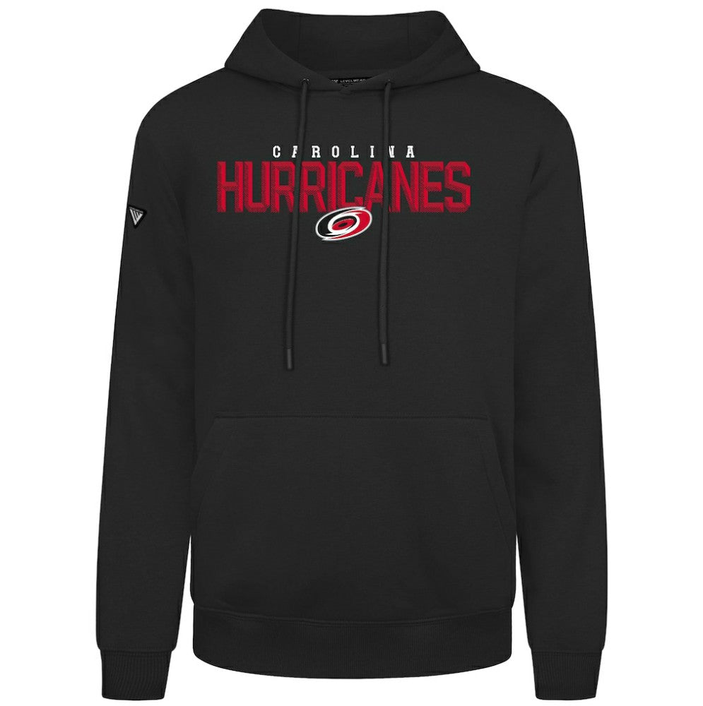 Carolina Hurricanes Levelwear Podium Carve Pullover Hoodie - Black | US 203146427