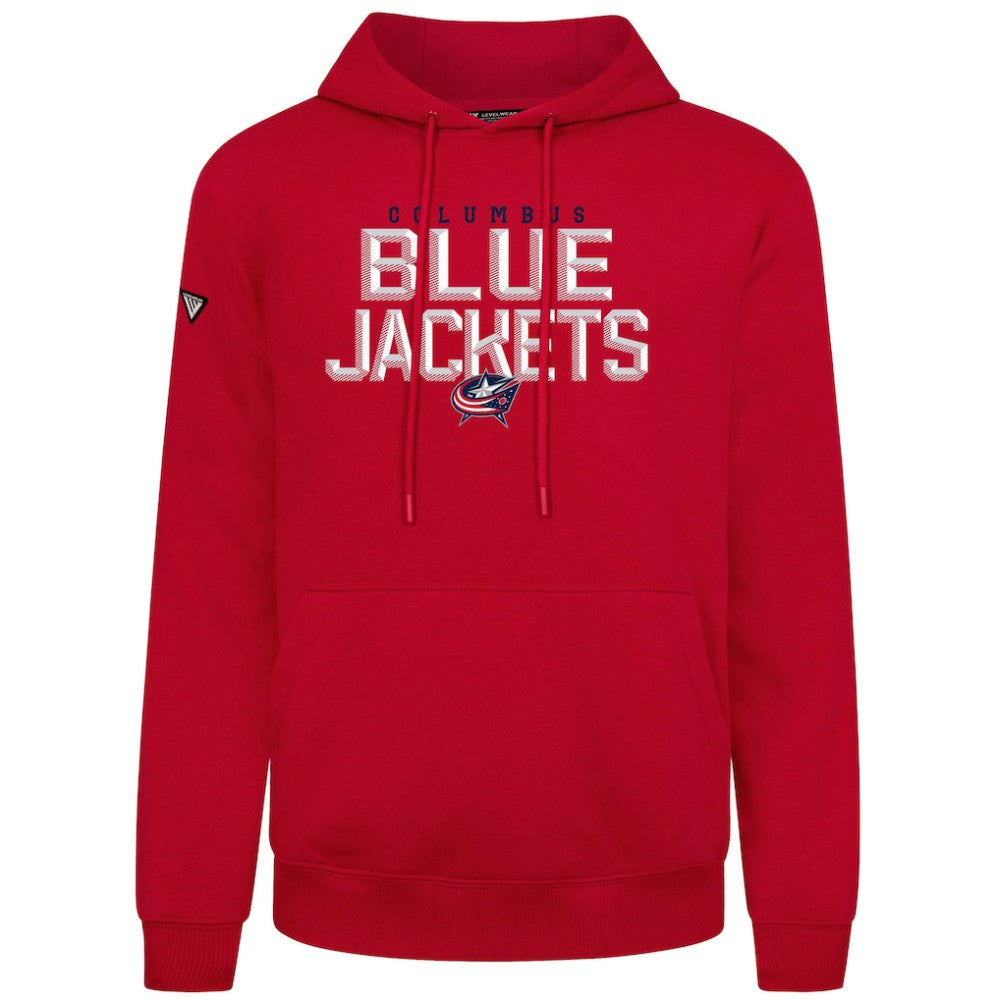 Columbus Blue Jackets Levelwear Podium Carve Pullover Hoodie - Red | US 203146430