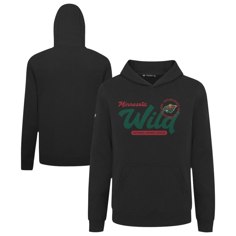 Minnesota Wild Levelwear Youth Podium Monument Pullover Hoodie - Black | US 203146440