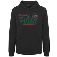 Minnesota Wild Levelwear Youth Podium Monument Pullover Hoodie - Black | US 203146440