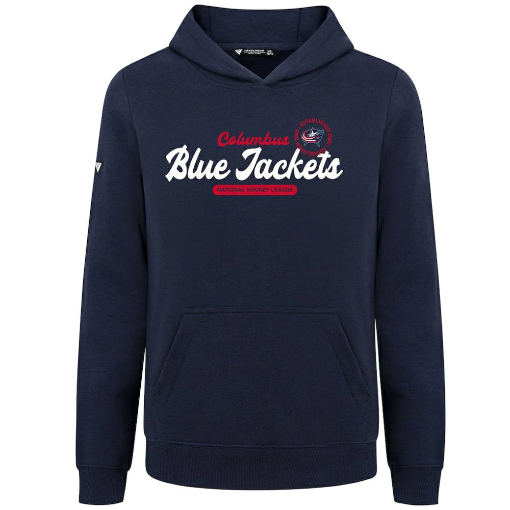 Columbus Blue Jackets Levelwear Youth Podium Monument Pullover Hoodie - Navy | US 203146443