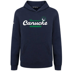 Vancouver Canucks Levelwear Youth Podium Monument Pullover Hoodie - Navy | US 203146447
