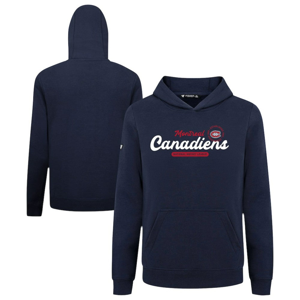 Montreal Canadiens Levelwear Youth Podium Monument Pullover Hoodie - Navy | US 203146448