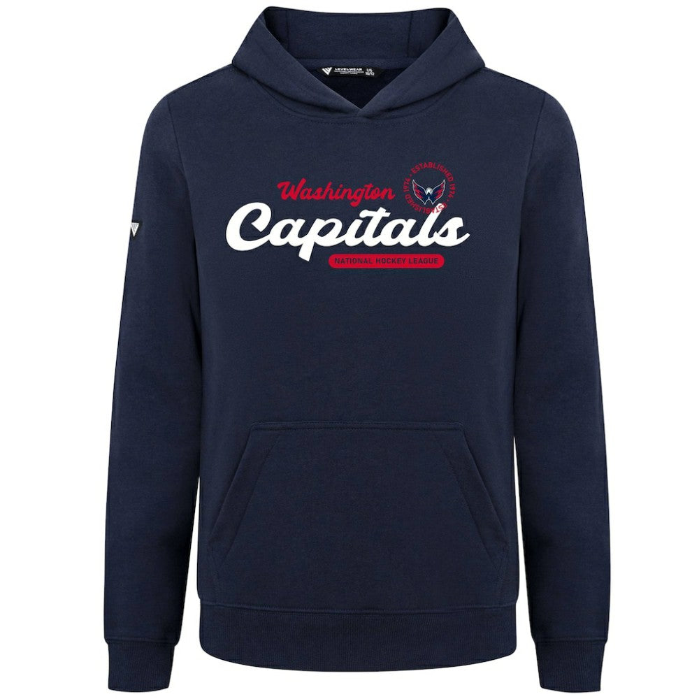 Washington Capitals Levelwear Youth Podium Monument Pullover Hoodie - Navy | US 203146449