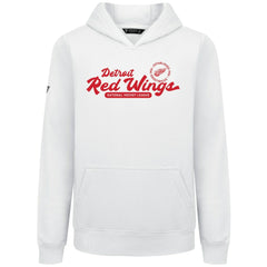 Detroit Red Wings Levelwear Youth Podium Monument Pullover Hoodie - White | US 203146451