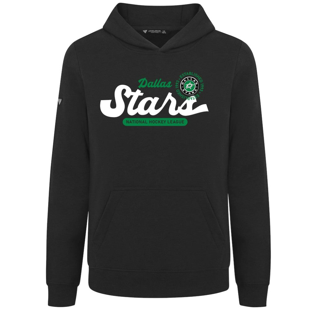 Dallas Stars Levelwear Youth Podium Monument Pullover Hoodie - Black | US 203146454