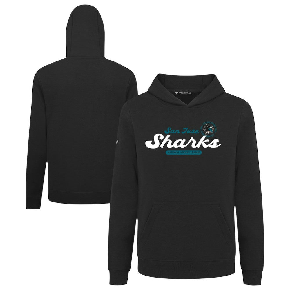 San Jose Sharks Levelwear Youth Podium Monument Pullover Hoodie - Black | US 203146457