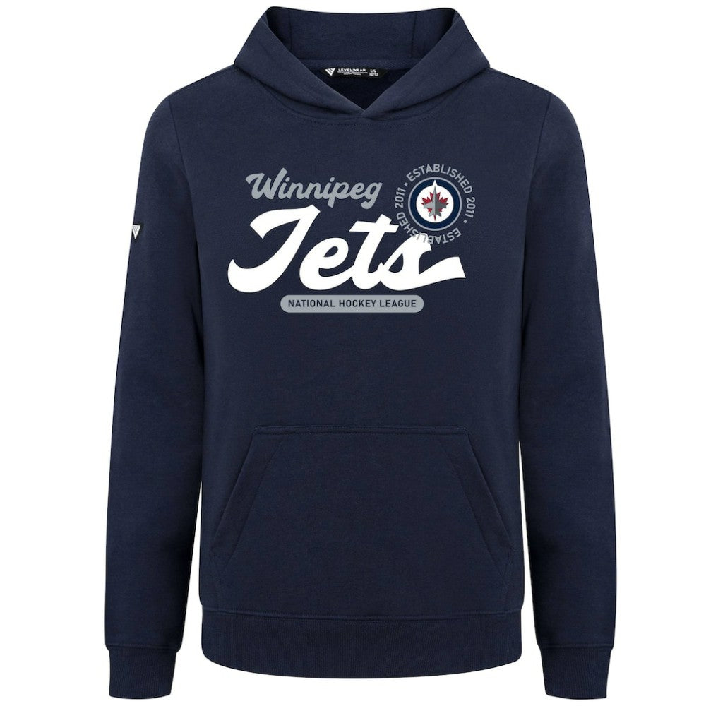 Winnipeg Jets Levelwear Youth Podium Monument Pullover Hoodie - Navy | US 203146459