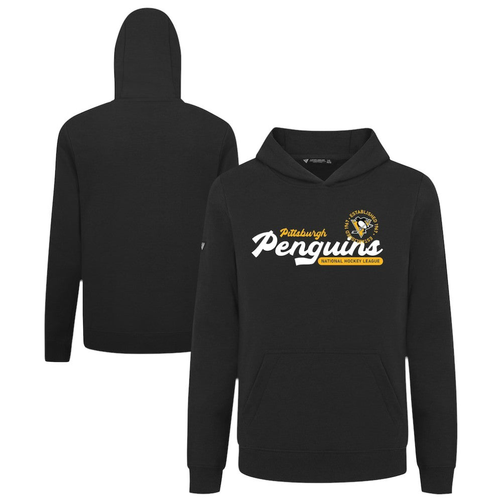 Pittsburgh Penguins Levelwear Youth Podium Monument Pullover Hoodie - Black | US 203146463