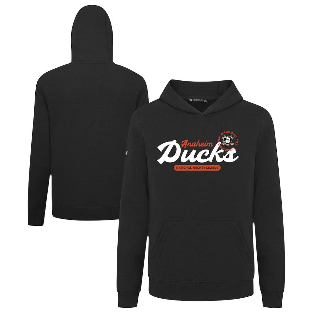 Anaheim Ducks Levelwear Youth Podium Monument Pullover Hoodie - Black | US 203146464