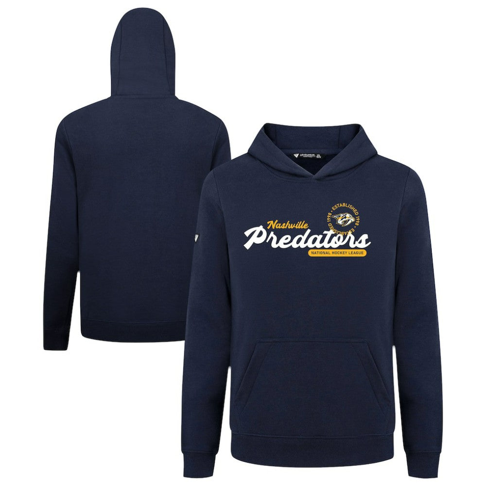 Nashville Predators Levelwear Youth Podium Monument Pullover Hoodie - Navy | US 203146465