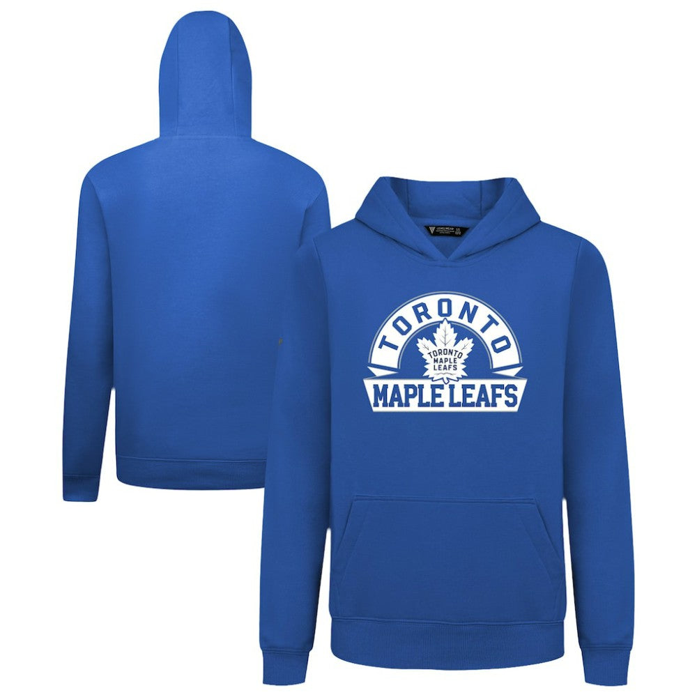 Toronto Maple Leafs Levelwear Youth Podium Banner Arch Pullover Hoodie - Royal | US 203146471