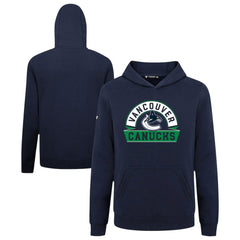 Vancouver Canucks Levelwear Youth Podium Banner Arch Pullover Hoodie - Navy | US 203146472